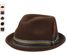 Carica l'immagine nel visualizzatore di Gallery, Stetson Cappello Trilby Marrone