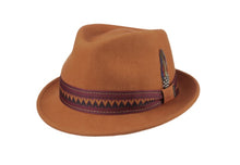 Load image into Gallery viewer, Stetson Rust Trilby Hat