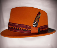 Load image into Gallery viewer, Stetson Rust Trilby Hat