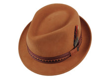 Load image into Gallery viewer, Stetson Rust Trilby Hat