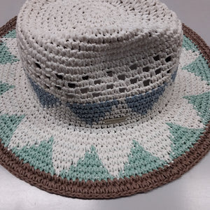 Seeberger, cappello crochet in cartapaglia colorata